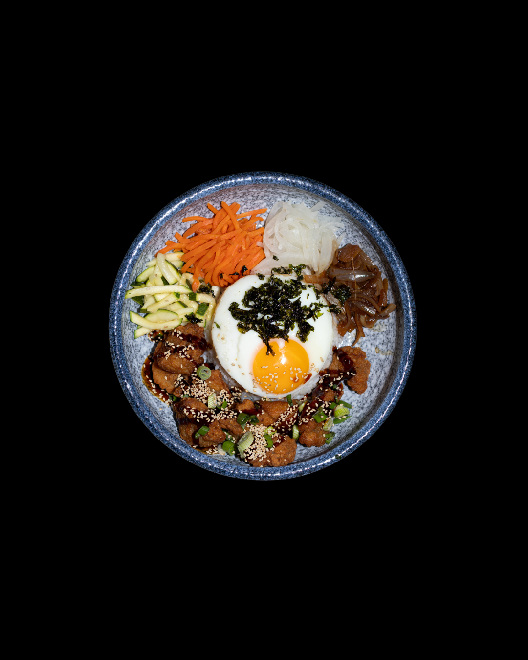#13. Korean Fried Chicken Bibimbap