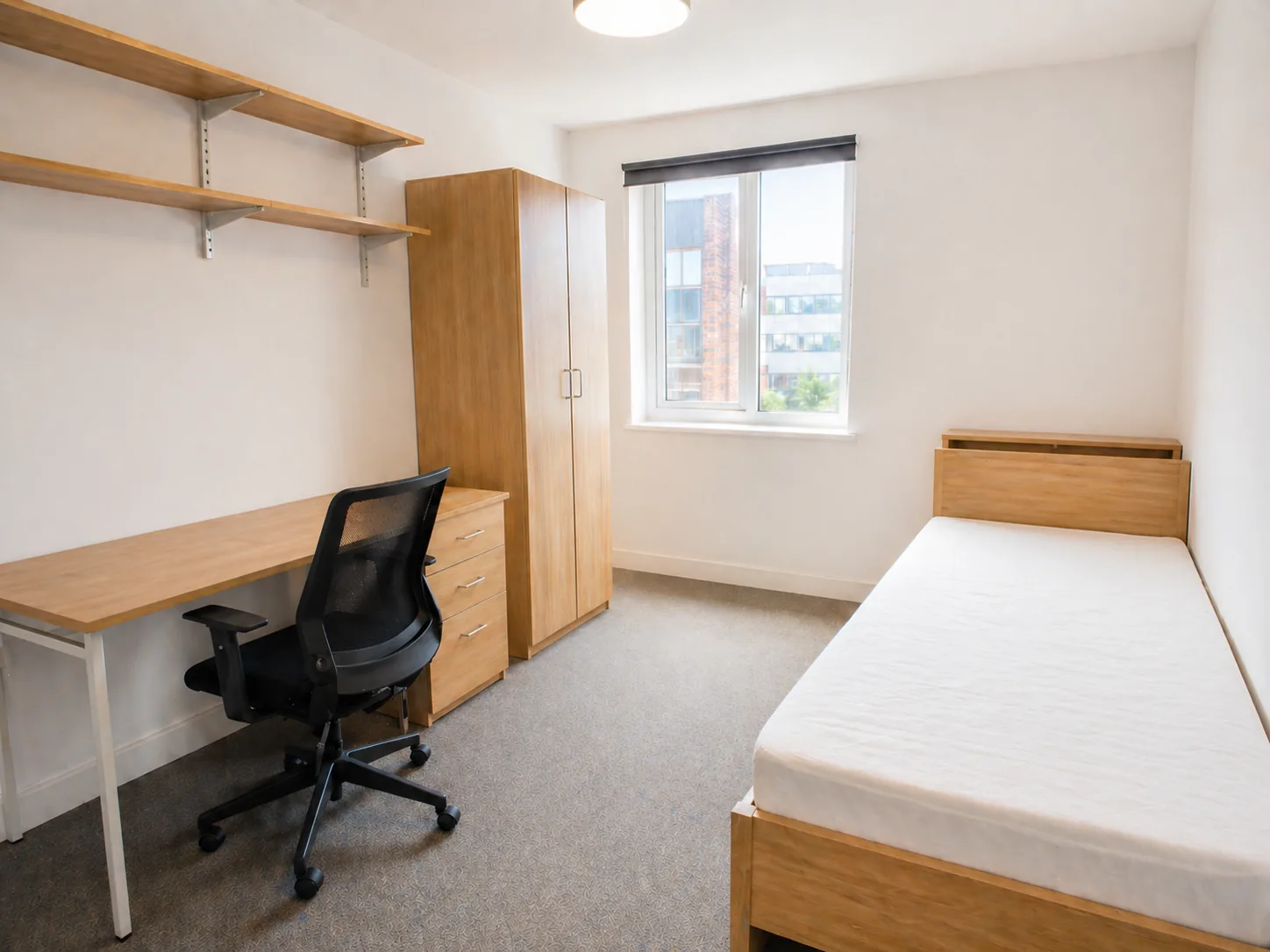 Clean Reality — personal items removed, room brightened truthfully