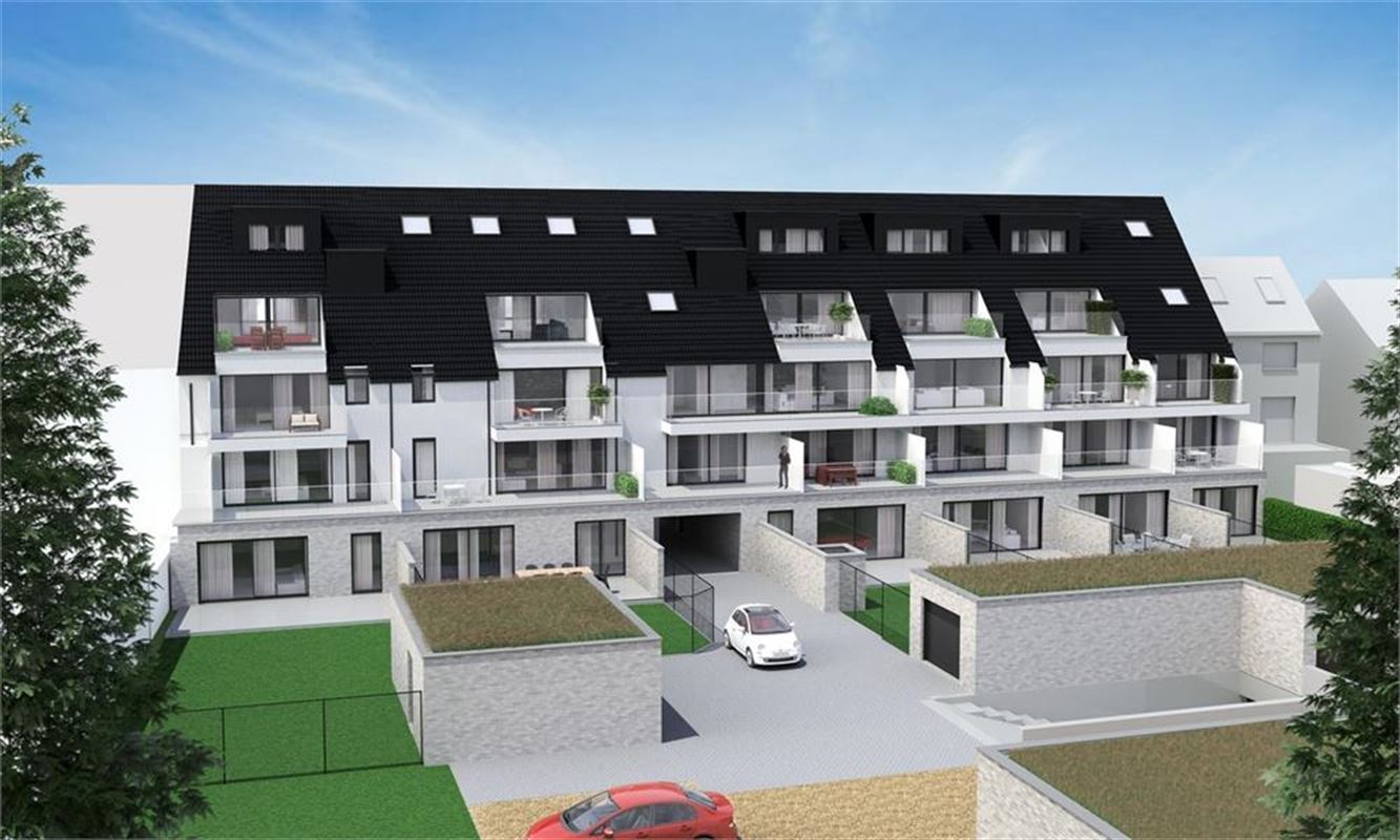 Residentie Sanglier: gelijkvloers nieuwbouwappartement van 106m² met 2 slpk, tuin en garage