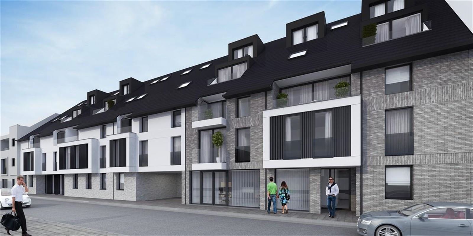 Residentie Sanglier: gelijkvloers nieuwbouwappartement van 94m² met 2 slpk, terras en tuin