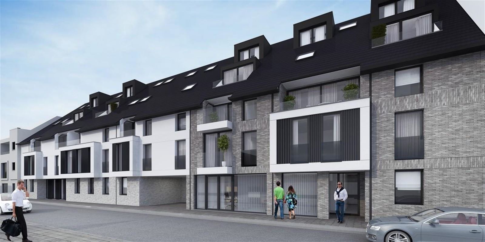 Residentie Sanglier: nieuwbouwappartement op 1ste verdieping van 126m² met 3 slpk en terras