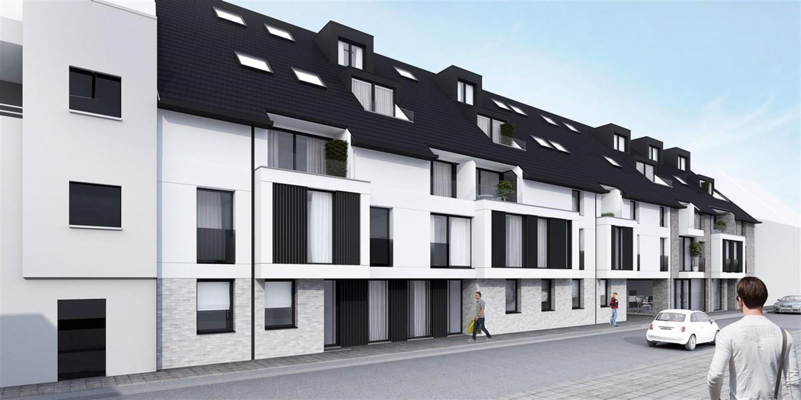 Residentie Sanglier: nieuwbouwappartement op 2de verdieping van 97m² met 2 slpk en terras