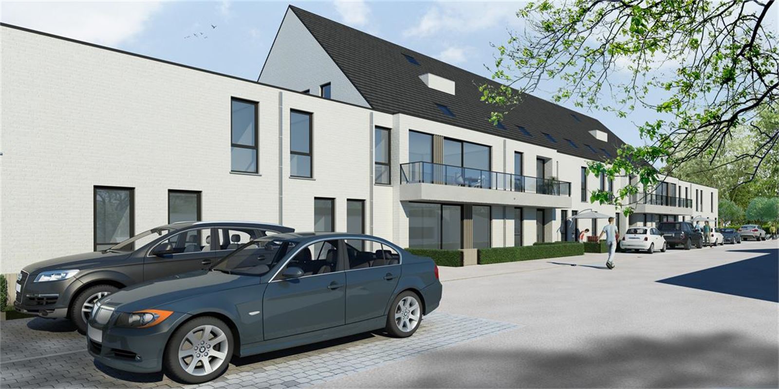 Energiezuinig nieuwbouwappartement met 2 slaapkamers in hartje Ertvelde