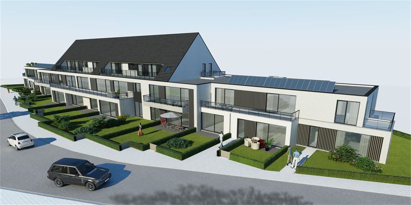 Energiezuinig nieuwbouwappartement met 2 slaapkamers in hartje Ertvelde