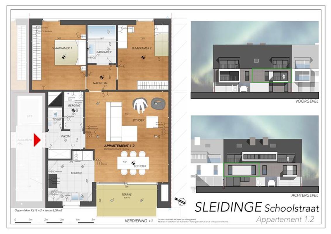 Prachtig en energiezuinig nieuwbouwappartement op 1ste verdieping met 2 slpk