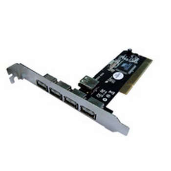 Eminent 4+1 Port PCI Card USB 2.0 USB 2.0 interfacekaart/-adapter Eminent 4+1 Port PCI Card USB 2.0 USB 2.0 interfacekaart/-adapter