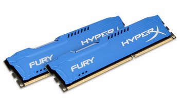 HyperX FURY Blue 8GB 1600MHz DDR3 8GB DDR3 1600MHz geheugenmodule HyperX FURY Blue 8GB 1600MHz DDR3 8GB DDR3 1600MHz geheugenmodule