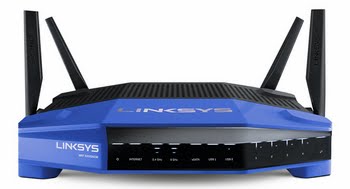 Linksys WRT3200ACM Dual-band (2.4 GHz / 5 GHz) Gigabit Ethernet Zwart, Blauw draadloze router Linksys WRT3200ACM Dual-band (2.4 GHz / 5 GHz) Gigabit Ethernet Zwart, Blauw draadloze router