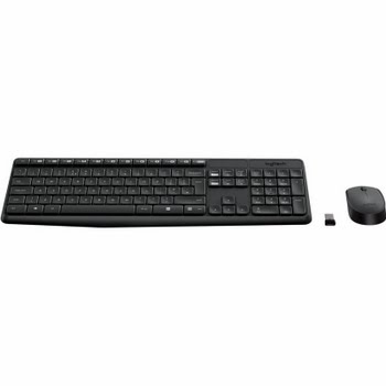 Logitech MK235 Draadloze Toetsenbord en Muis QWERTY Logitech MK235 Draadloze Toetsenbord en Muis QWERTY