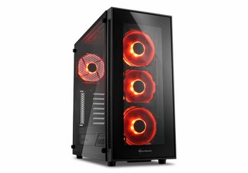Sharkoon TG5 Midi-Toren Zwart computerbehuizing Sharkoon TG5 Midi-Toren Zwart computerbehuizing