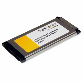 StarTech.com 1-poorts verzonken gemonteerde ExpressCard SuperSpeed USB 3.0 kaartadapter met UASP-ondersteuning StarTech.com 1-poorts verzonken gemonteerde ExpressCard SuperSpeed USB 3.0 kaartadapter met UASP-ondersteuning