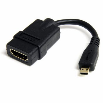 StarTech.com 12 cm High-speed HDMI-adapterkabel HDMI-naar-HDMI Micro F/M StarTech.com 12 cm High-speed HDMI-adapterkabel HDMI-naar-HDMI Micro F/M
