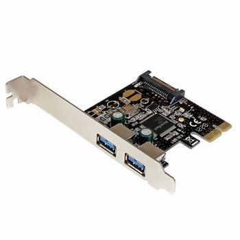 StarTech.com 2 poort USB 3.0 PCI Express controller kaart met SATA voeding StarTech.com 2 poort USB 3.0 PCI Express controller kaart met SATA voeding