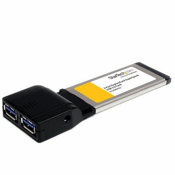 StarTech.com 2-poorts ExpressCard SuperSpeed USB 3.0 kaartadapter met UASP-ondersteuning StarTech.com 2-poorts ExpressCard SuperSpeed USB 3.0 kaartadapter met UASP-ondersteuning