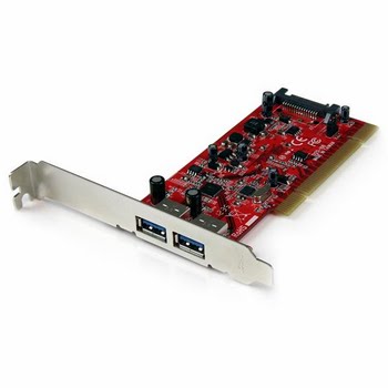 StarTech.com 2-poorts PCI SuperSpeed USB 3.0-adapterkaart met SATA-voeding StarTech.com 2-poorts PCI SuperSpeed USB 3.0-adapterkaart met SATA-voeding