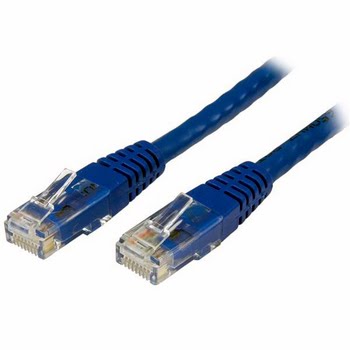 StarTech.com 3m Cat 6 gegoten RJ45 UTP Gigabit netwerkkabel Cat6 patchkabel blauw StarTech.com 3m Cat 6 gegoten RJ45 UTP Gigabit netwerkkabel Cat6 patchkabel blauw