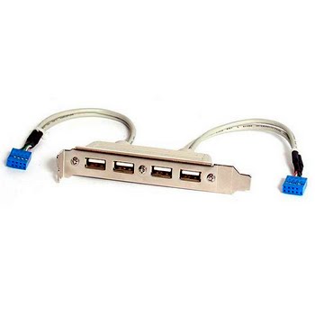 StarTech.com 4-poorts USB A vrouwelijke sleufplaatadapter StarTech.com 4-poorts USB A vrouwelijke sleufplaatadapter