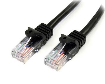 StarTech.com 45PAT5MBK 5m Cat5e U/UTP (UTP) Zwart netwerkkabel StarTech.com 45PAT5MBK 5m Cat5e U/UTP (UTP) Zwart netwerkkabel