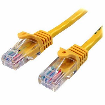 StarTech.com Cat5e Ethernet netwerkkabel met snagless RJ45 connectors UTP kabel 5m geel StarTech.com Cat5e Ethernet netwerkkabel met snagless RJ45 connectors UTP kabel 5m geel