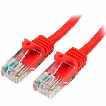 StarTech.com Cat5e Ethernet netwerkkabel met snagless RJ45 connectors UTP kabel 5m rood StarTech.com Cat5e Ethernet netwerkkabel met snagless RJ45 connectors UTP kabel 5m rood