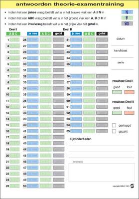 ABC + gevaar (65x) antwoord blok (100 vel) afbeelding