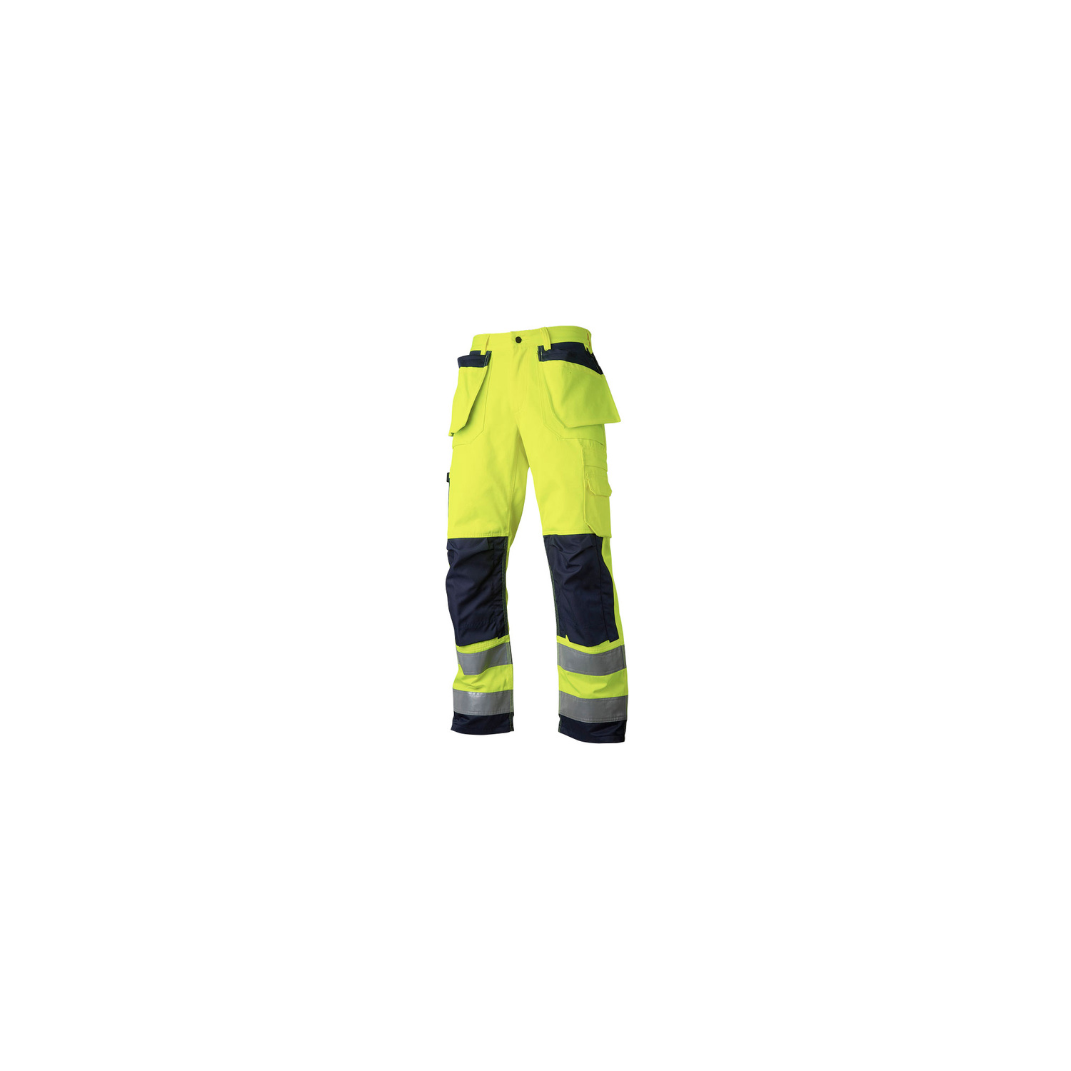2516 Midjebukse varsel, gul/marineblå Str. C48