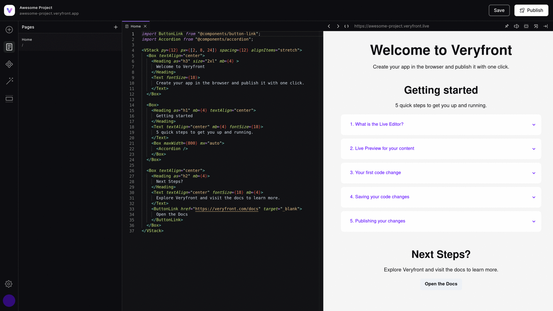 Builder UI