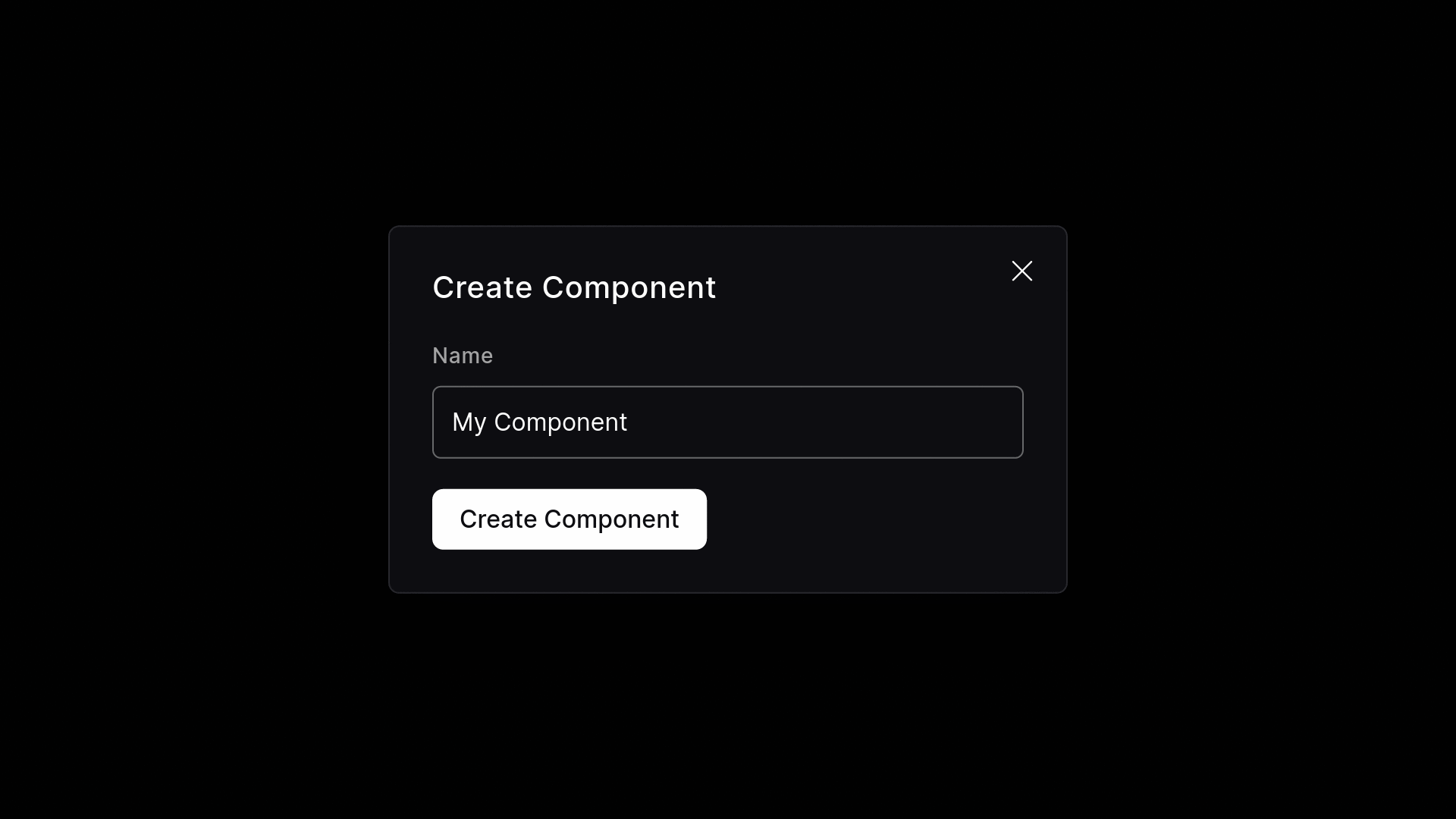 Create Component Overlay