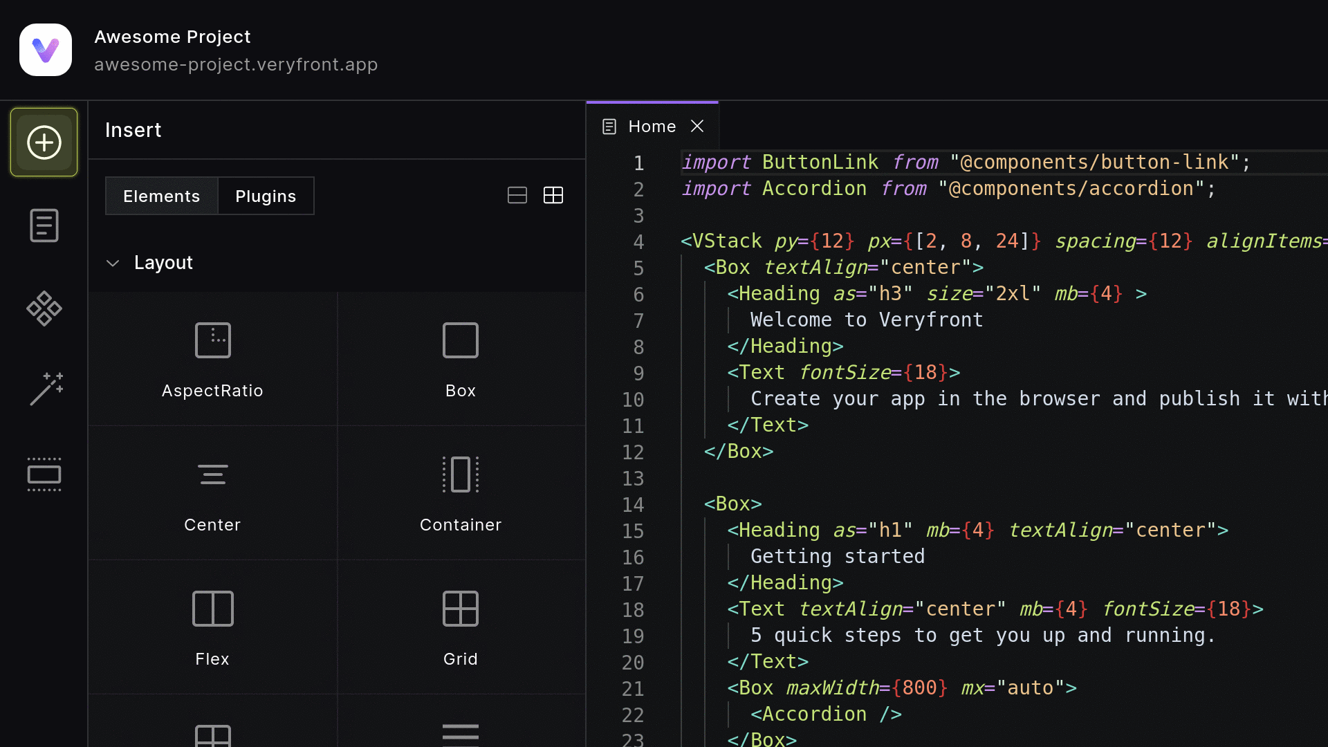 Insert Menu Menu Icon