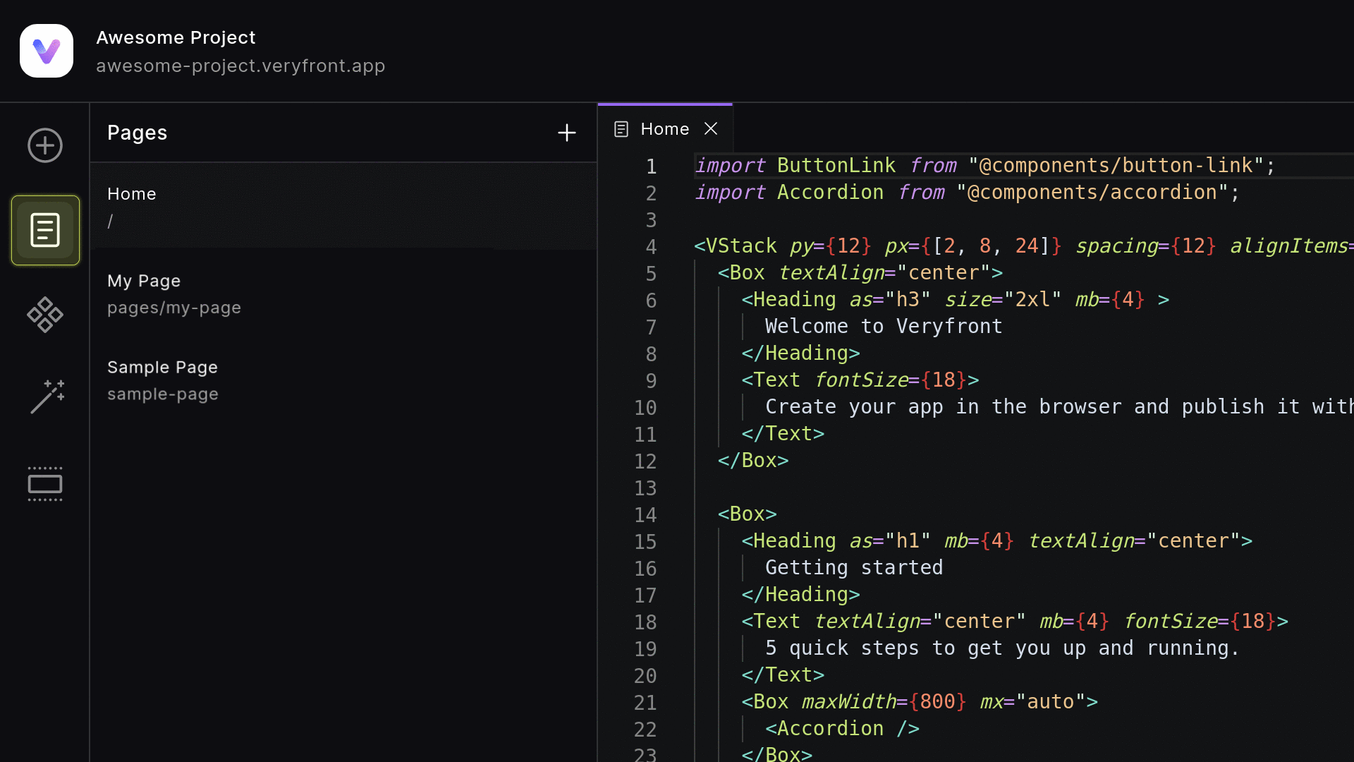 Pages Menu Menu Icon