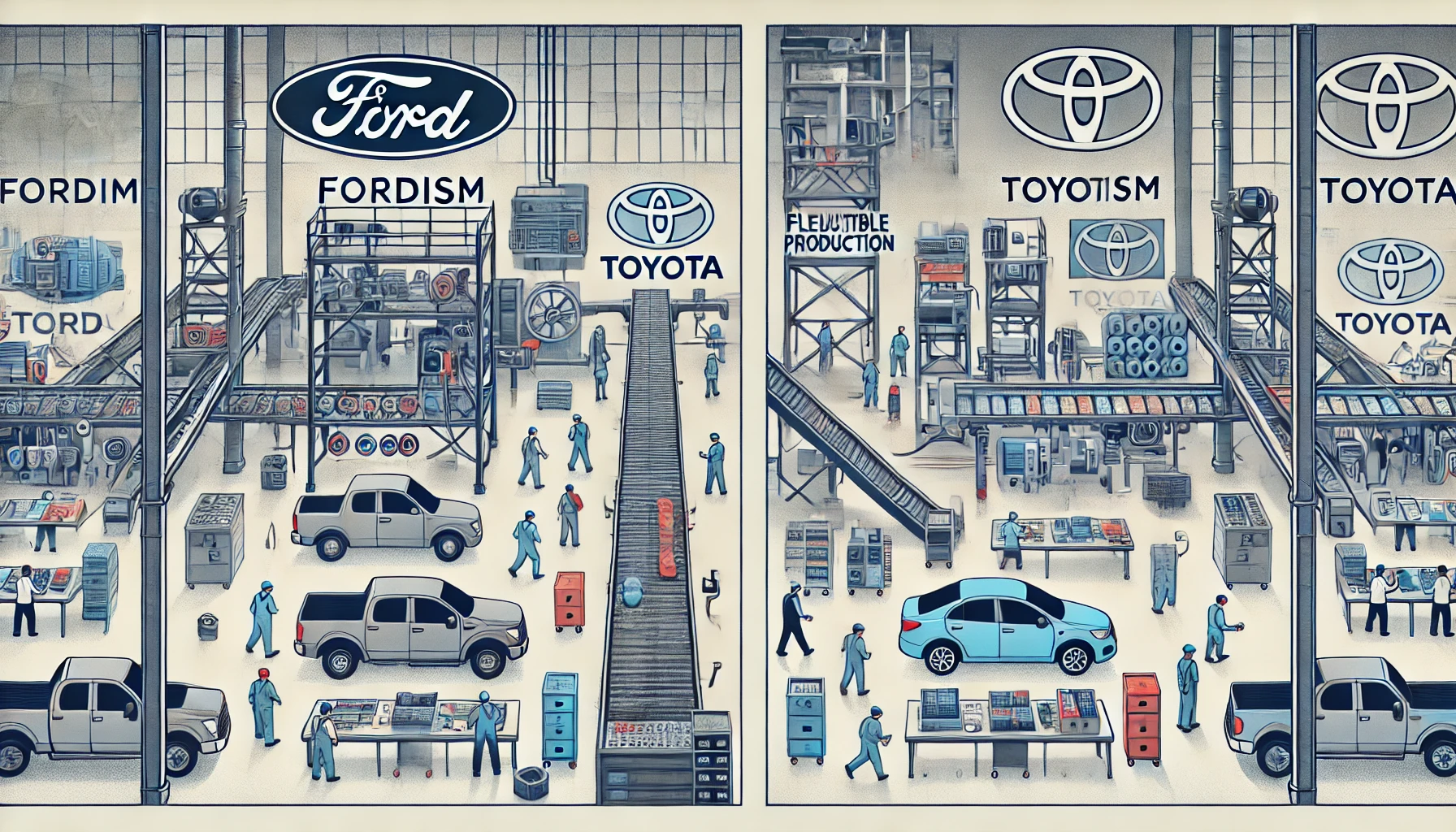Imagem de capa do post Tudo sobre fordismo e toyotismo