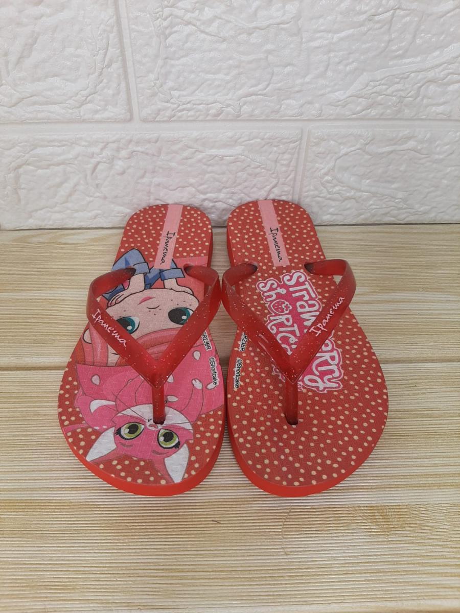 Chinelo Infantil Menina Ipanema Moranguinho Bubble Ref:25510