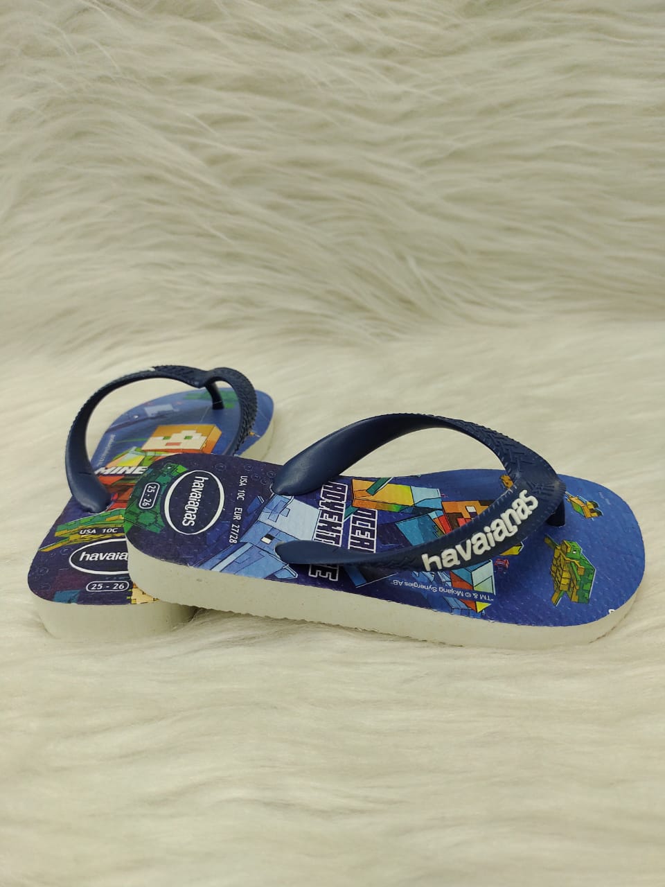 Chinelo Infantil Menino Havaianas Kids Minecraft Ref:4.145.125