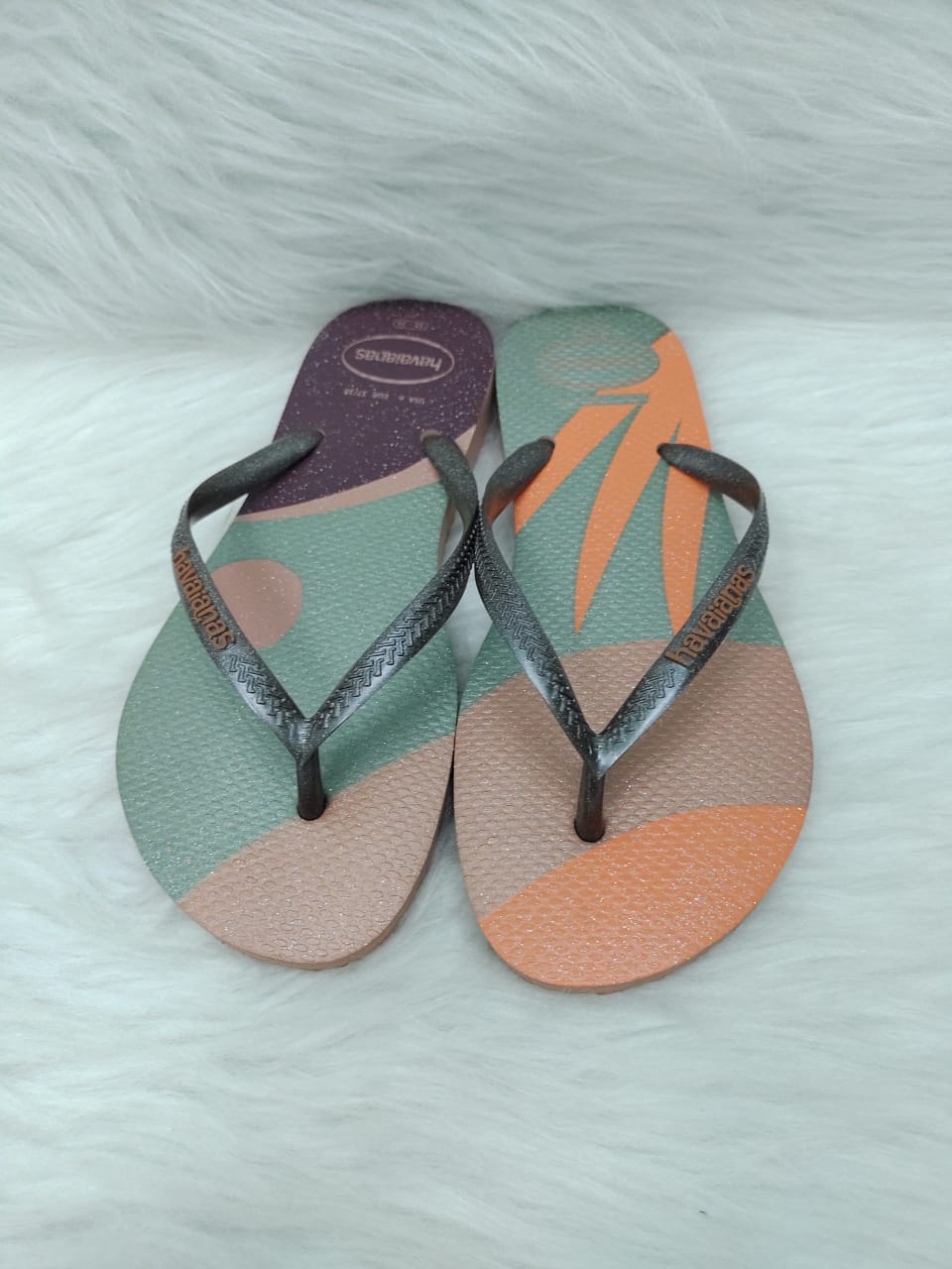 Chinelo Feminino Havaianas Palette Glw Ref:4.145.766