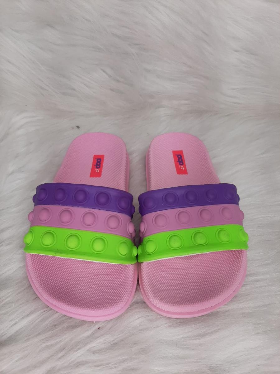 Chinelo Infantil Menina Ellen Calcados Slide Pop It Ref:240