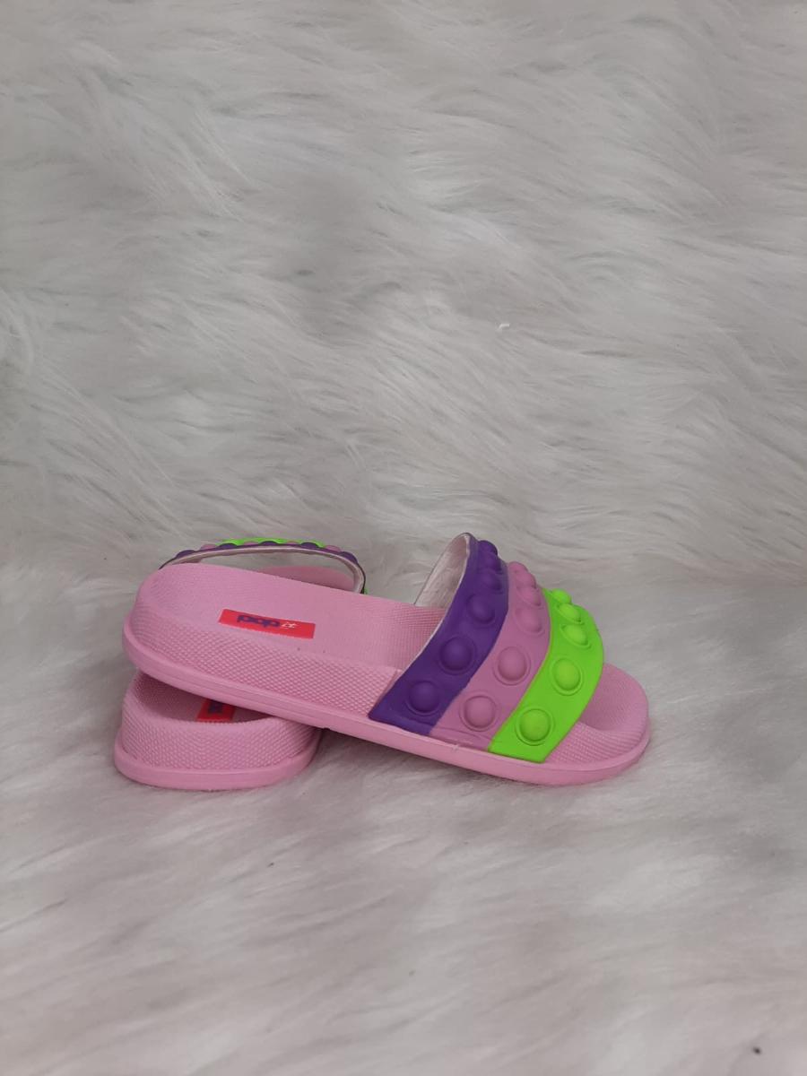 Chinelo Infantil Menina Ellen Calcados Slide Pop It Ref:240