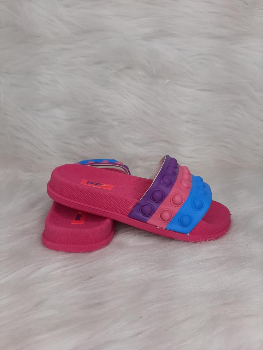 Chinelo Infantil Menina Ellen Calcados Slide Pop It Ref:240