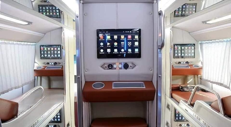 Xe TNT (Thanh Hóa) Tiện ích Nội thất Giường nằm Cabin 34 phòng đơn