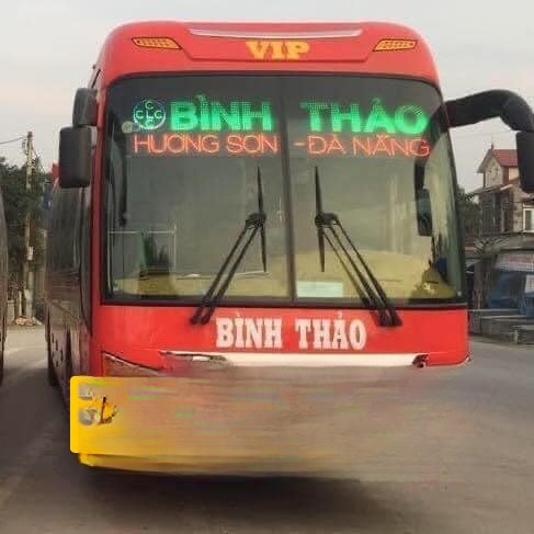 Xe Bình Thảo Mặt trước xe Giường nằm 40 chỗ