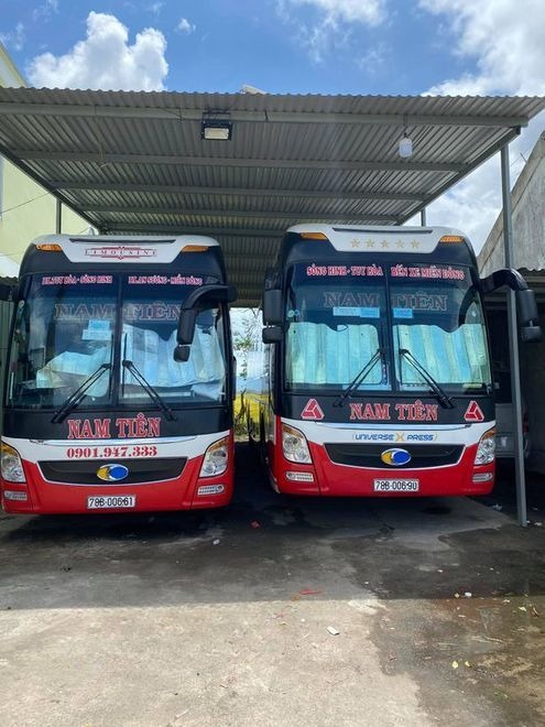 Xe Nam Tiên Mặt trước xe Giường Nằm 44 chỗ
