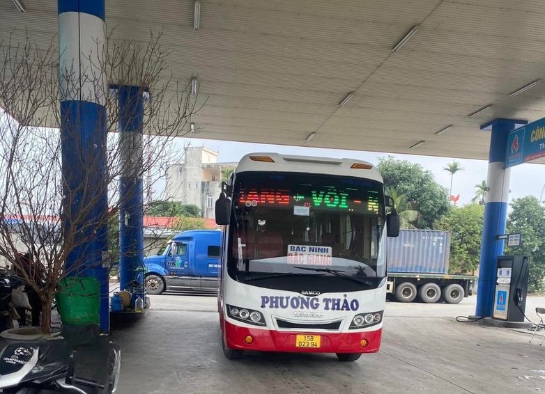 Xe Phương Thảo (Lạng Sơn) Mặt trước xe Ghế ngồi 45 chỗ