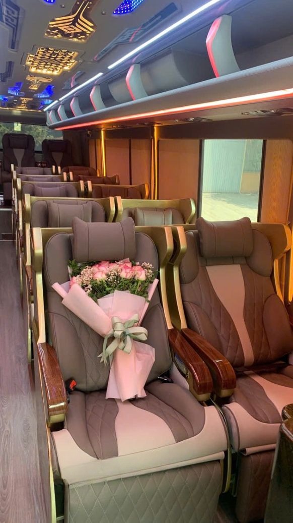 Xe Vie Limousine Ghế ngồi Nội thất Limousine 18 chỗ