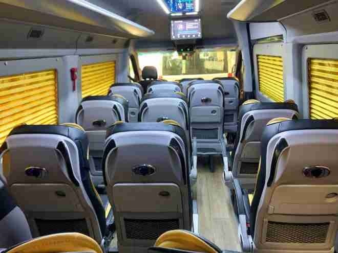 Xe NASA Travel Nội thất Tiện ích Ghế ngồi Ghế ngồi GAZ 12 chỗ