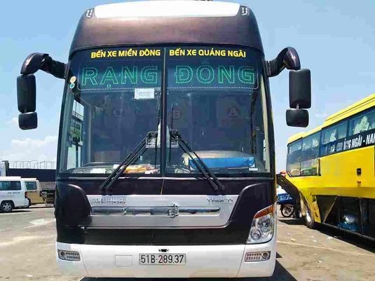 Xe Rạng Đông Buslines Mặt trước xe Giường nằm 41 chỗ
