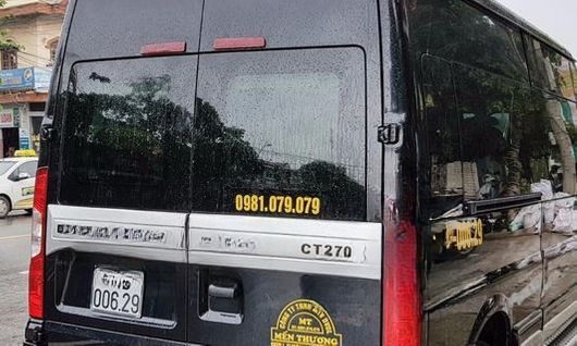 Xe Tân Quang Dũng Limousine Mặt sau xe 