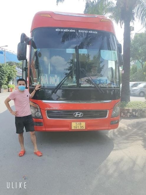 Xe Hoàng Long T&T Mặt trước xe Giường nằm 40 chỗ