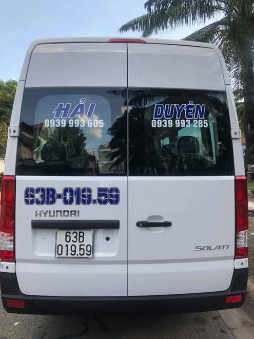 Xe Hải Duyên Mặt sau xe Ghế ngồi 16 chỗ