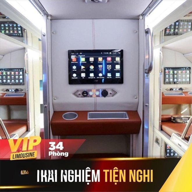 Xe Phước Hàn Tiện ích Limousine giường phòng 34 chỗ
