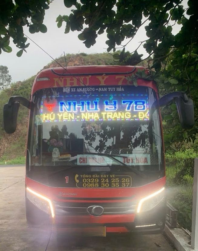 Xe Như Ý 78 (Phú Yên) Mặt trước xe Limousine 24 phòng