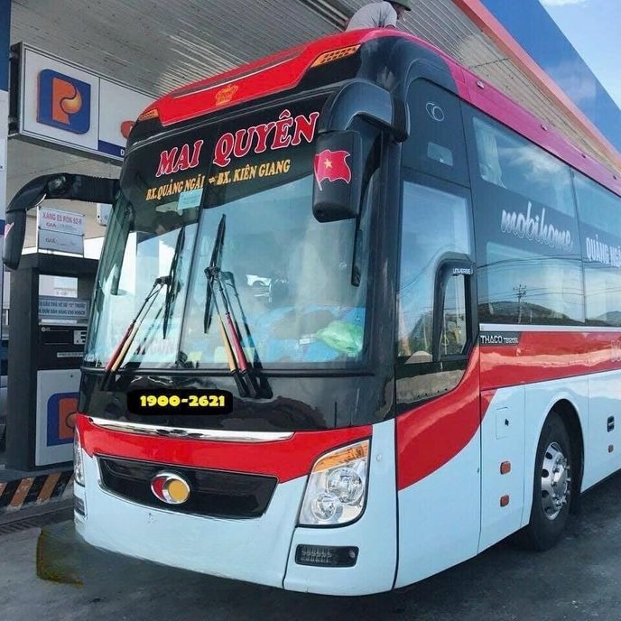 Xe Mai Quyên Mặt trước xe Giường nằm 44 chỗ